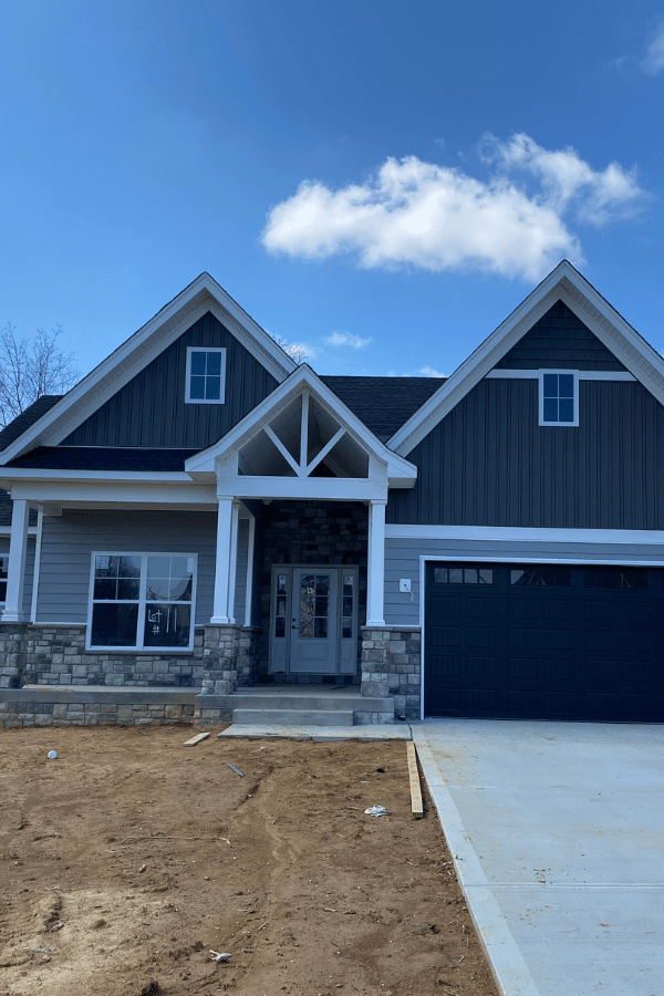 Light Grey Siding Home